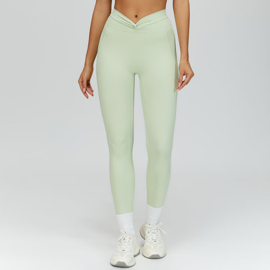 Effortlessly Feel Tight high Waist Pleated Fitness Bottoms