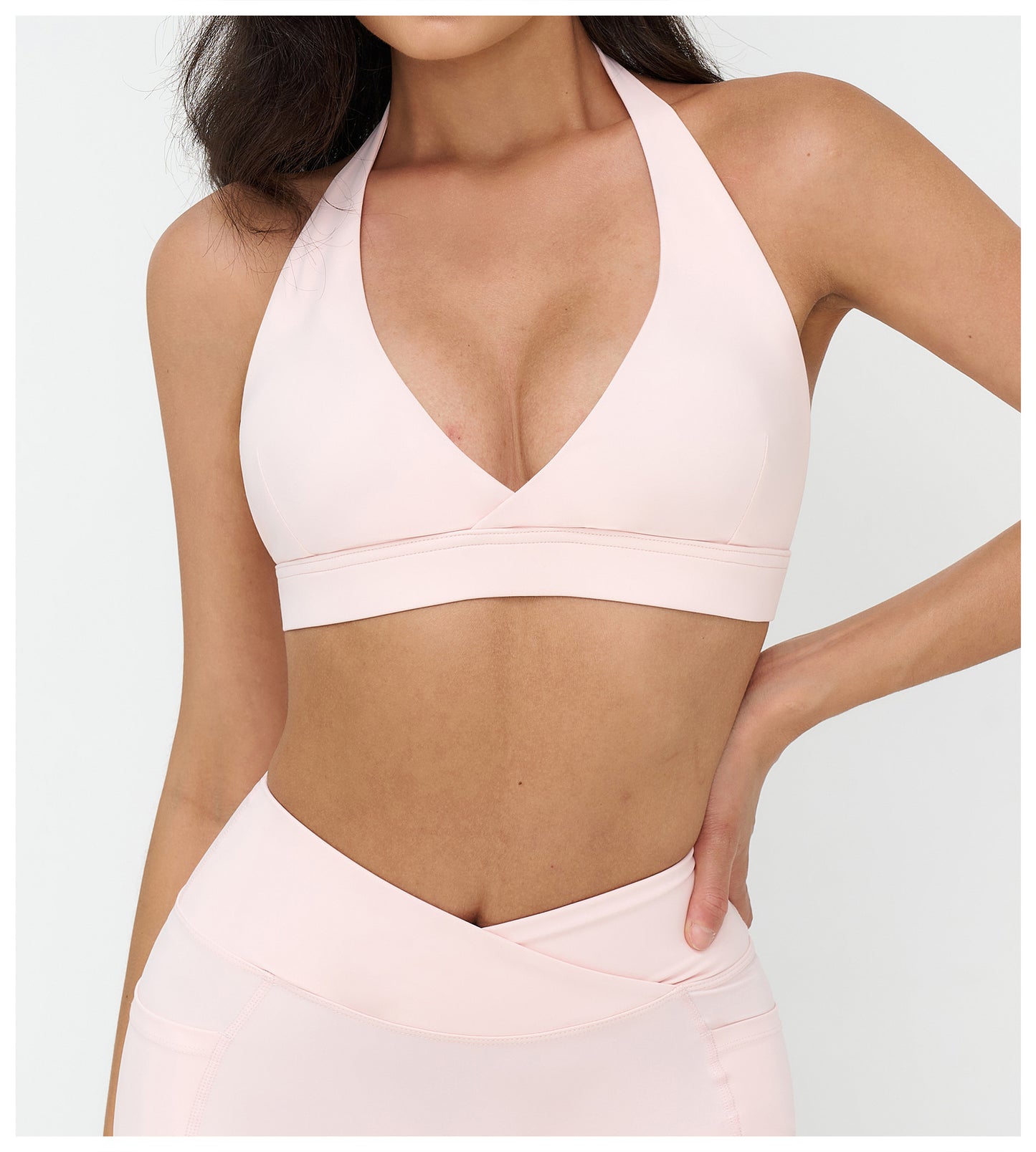 Feel Good V neck Beauty Back Exercise Bra